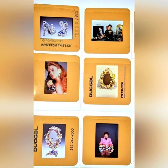 Wendy Gell 35 mm slides. Vogue fashion, mirrors, bling shoes, Marissa Berenson. - Picture 4 of 4